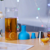 Personalized 32oz Clear Cold Brew Coffee Tea Bottle Borosilicate Glass Drinking Water Bottle with Tea Infuser