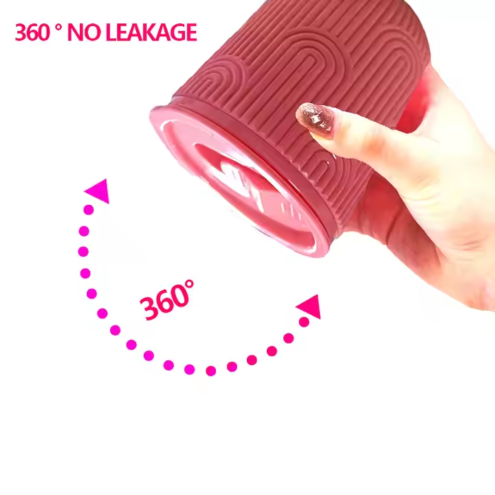 New Style Leak Proof Mini Plastic Double Walled Cup with a One Key Switch for Direct Drinking
