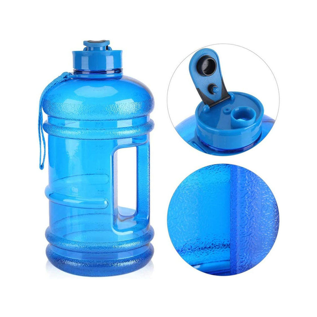 2.2L Half Gallon Water Bottle Sports Gym Bottle with Handle BPA Free Customizable Portable Water Bottle