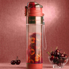 BPA Free 24oz Clear Tritan Water Bottle With High Appearance Level With Handle and Fruit Infuser