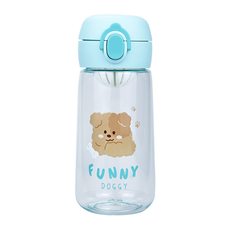 Custom Logo Free Sample Gift Cheap Elegant Promotional Gourd Plastic Water Bottle With Lid for Children