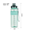 Factory Wholesale Free Summer Outdoor Portable Simple Students Plastic Straight Drinking Water Cup With Filter&spring Lid