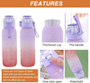 1000ML Customized logo Food Grade Free Flavor Tritan Water Bottle Plastic Tritan Water Bottle With Flavor Pod