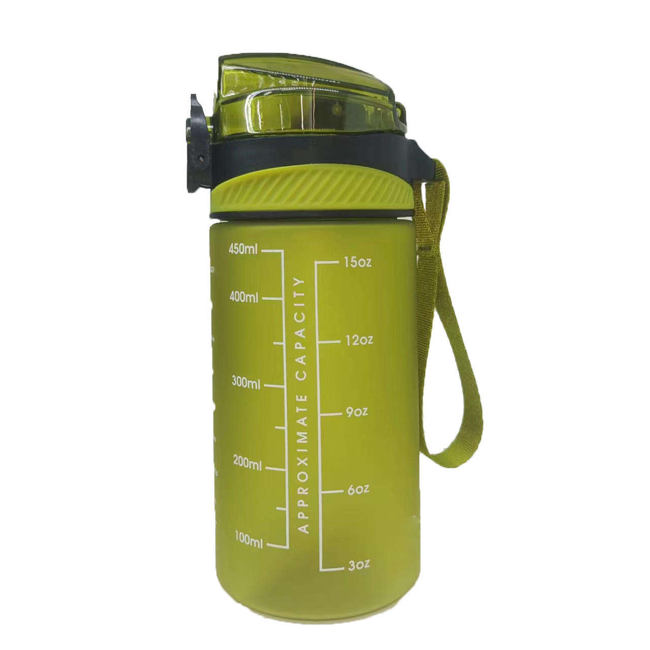 High Quality Tritan Plastic Bottle 450ml Bpa Free Reusable Sports Drink Water Bottle for Kids With Straw
