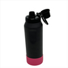 High Quality 780ml Double Wall Stainless Steel Bottle Water with Handle and Non slip Silicone Sleeve