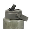 New Style 32oz 1 Liter Water Bottle Clear Colorful Plastic Wide Mouth Water Drink Bottle With Straw and Silicone Sleeve
