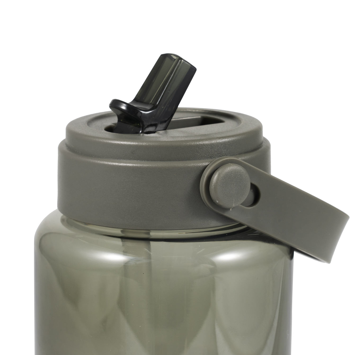 New Style 32oz 1 Liter Water Bottle Clear Colorful Plastic Wide Mouth Water Drink Bottle With Straw and Silicone Sleeve