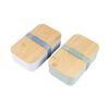32oz 1000ml Leak Proof RPET Lunch Box with Bamboo Lidreusable for School