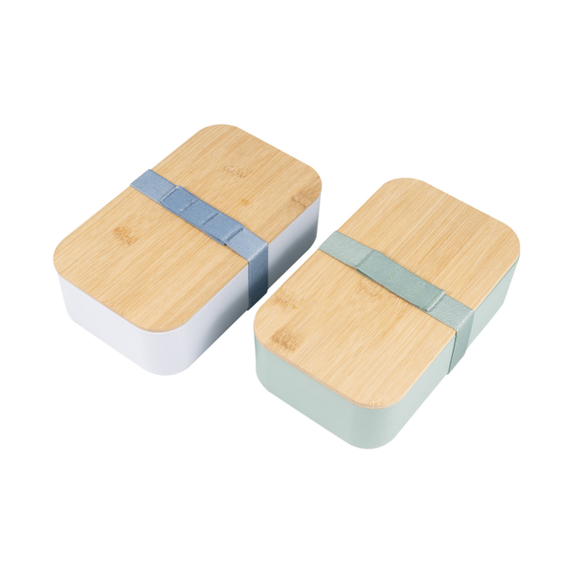 32oz 1000ml Leak Proof RPET Lunch Box with Bamboo Lidreusable for School