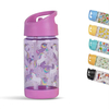 400ml Custom Printed Cartoon Color Kids Straw Bottle Drink Bottles Bpa Free Children Plastic Water Bottle With Handle