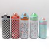 16oz 500ml Kids Keep Hot and Cold Stainless Steel Water Bottles Sports Drinking Bottle Double Wall Silicone Handle