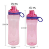Wholesale Customized 450ml Outdoor Sports Water Cups Direct Drinking Style with a Lid Design BPA Free Plastic Water Bottle