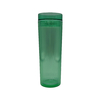 Simple Style 450ML Double Layered Transparent Straw Drink Cup with Patterns BPA Free Made of PS Material