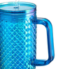 40oz Large Capacity Straw Beverage Cup Colorful Tumblers Car Cup With Handle