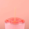 24oz High Quality Customized Nice Colorful Wide Mouth Plastic Tumbler Tumblers With Lids Straw