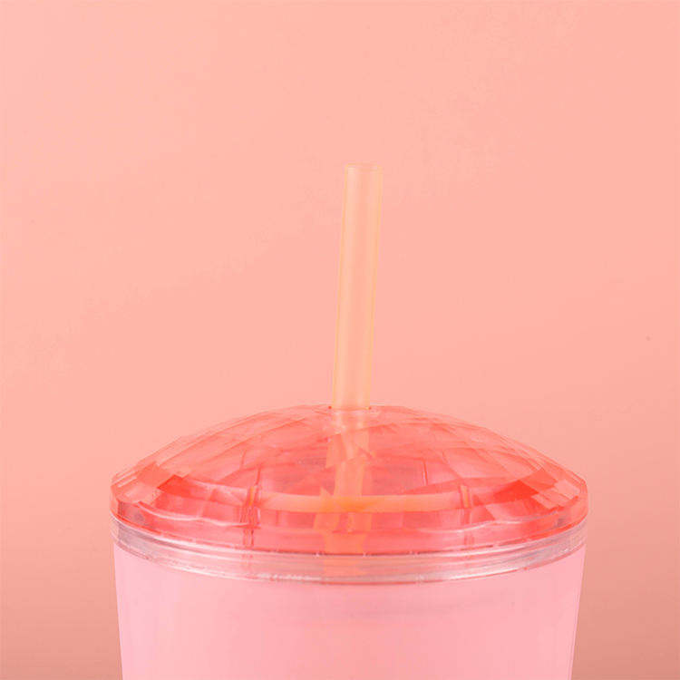 24oz High Quality Customized Nice Colorful Wide Mouth Plastic Tumbler Tumblers With Lids Straw