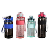 32oz Plastic Water Cup with Scale and Non slip Design for Both Direct Drinking and Straw Innovative Dust Proof Lid