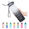 32oz Motivational Fitness Sports Tritan Water Bottle with Time Marker & Flip Top