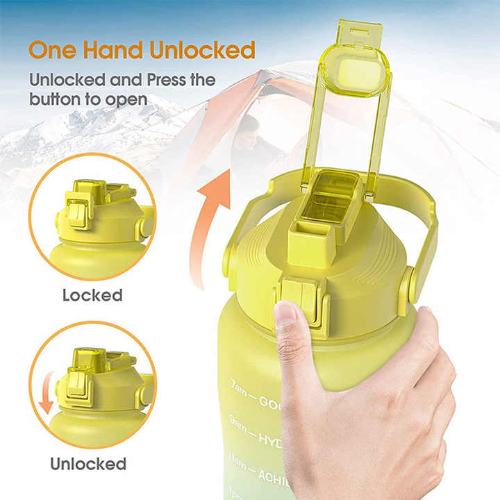 Bouteille Eau Sport Botellas Para Agua Personalizadas Plastic 2200Ml Sports Plastic Water Bottle With Handle Bottles