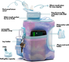 2.2 Liter (74 Ounce) Water Bottle Covered Straw and Chug Lid BPA Free Reusable Sports Jug with Handle