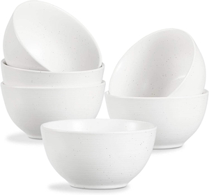 BPA FREE Unbreakable Cereal Bowls Set of 6 24 OZ Reusable Cereal Soup Bowls for KITCHEN