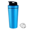 Custom Logo Stainless Steel Shaker Bottle Gym, Fitness Wide Mouth Durable Protein Shaker Gym Bottle