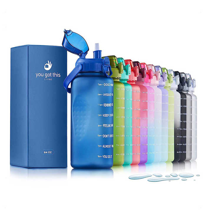 Bouteille Deau Personnalisee Botella Para Agua Plasticas 2 Litre Motivational Bottle Gym Big Capacity Water Bottles