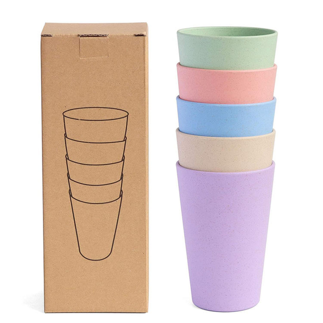 16oz Multi Color RPET Material Drinking Cup for Adult Cup Can Be Staked and Save Space Break and Chip Resistance for Carefree Du