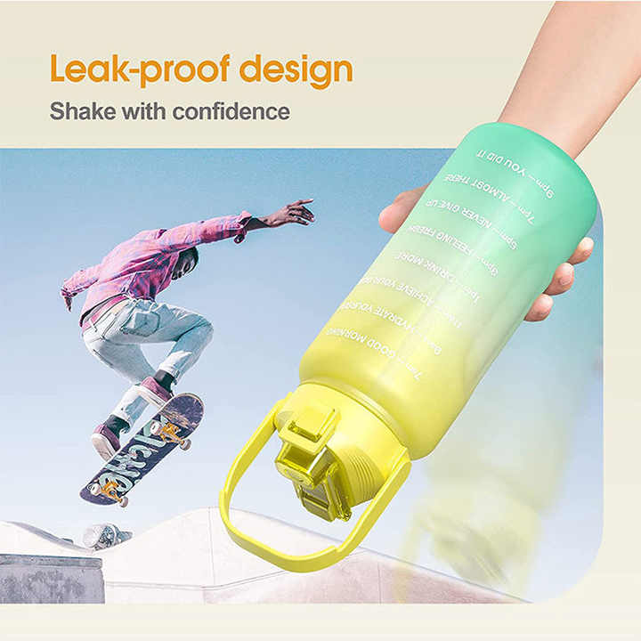Bouteille Eau Sport Botellas Para Agua Personalizadas Plastic 2200Ml Sports Plastic Water Bottle With Handle Bottles