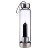 High Quality Elixir Amethyst Quartz Stones Drinking Bottle Natural Crystal Glass Water Bottle with String