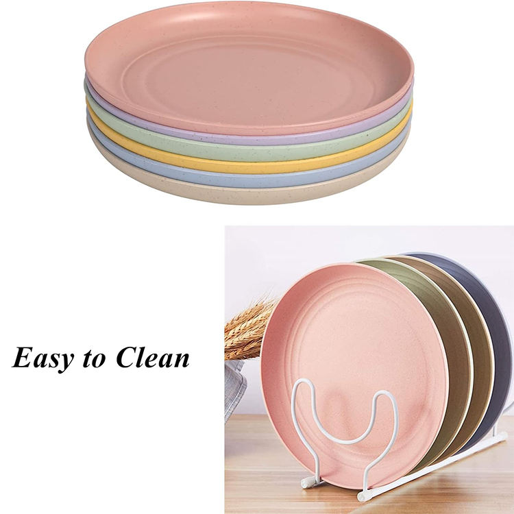 New Material Hot Sales Platos De Bebe De Paja De Trigo Picnic Restaurant RPET Dinner Plate Food Plates
