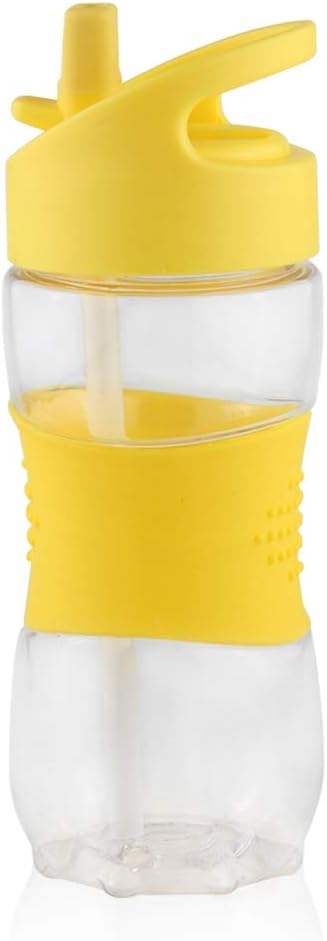 Hot Sales Supermarket Customize Pattern Kids Water Bottle Plastic Water Bottle With Straw for Kids BPA Free 350 ML Cute Children