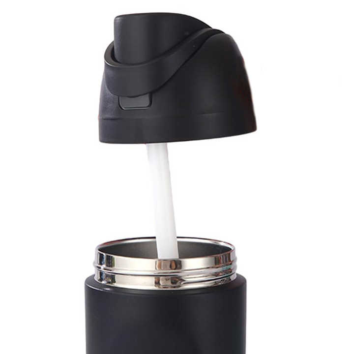 700ml Portable Large Capacity Handle Thermal Cold Cups Car Straw Cup 24oz Sports Bullet Water Bottle with Lids and Straws