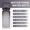Gallon Water Bottle with Time Marker BPA Free Sport Gallon Bottle with Straw and Lid