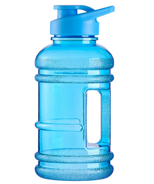 Half Gallon Big Water Bottle, 3.7 L Large Leak Proof Sports Jug with Handle,Huge BPA Free PETG Plastic Wide Mouth