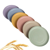 New Material Hot Sales Platos De Bebe De Paja De Trigo Picnic Restaurant RPET Dinner Plate Food Plates
