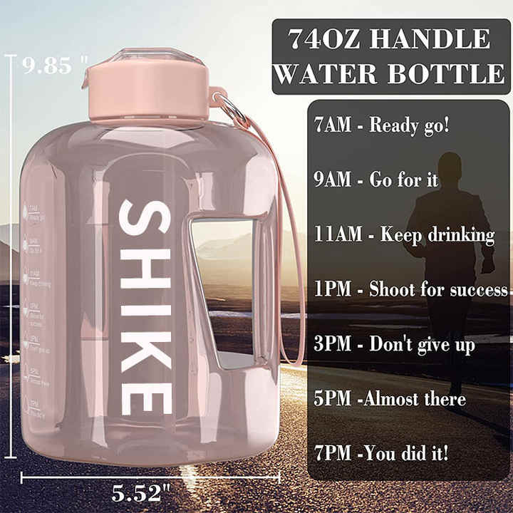 Garrafa De Agua Motivacional Botella Para Beber Small Outdoor Sports Big Plastic Water Bottle With Custom Logo
