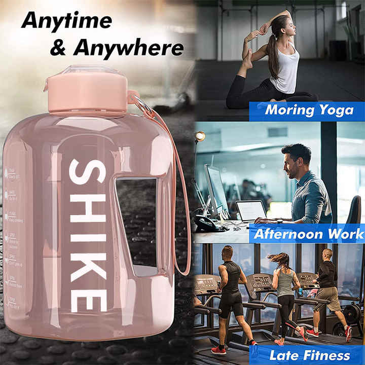Garrafa De Agua Motivacional Botella Para Beber Small Outdoor Sports Big Plastic Water Bottle With Custom Logo