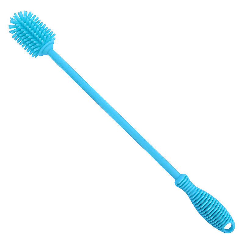 Durable Cup Washing Brush Portable Silicone Long Handle Bottle Brush Hang Hole Design Easy Storage Cleaning Bottle Brushes