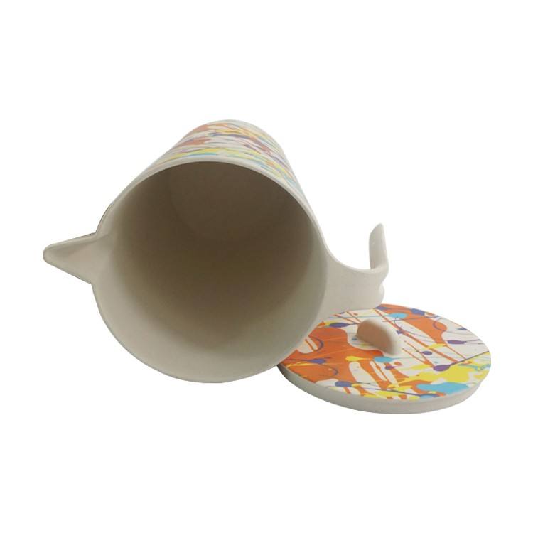 Eco-biodegradable BPA Free 1500ml Bamboo Fiber Jug Sets with Cups