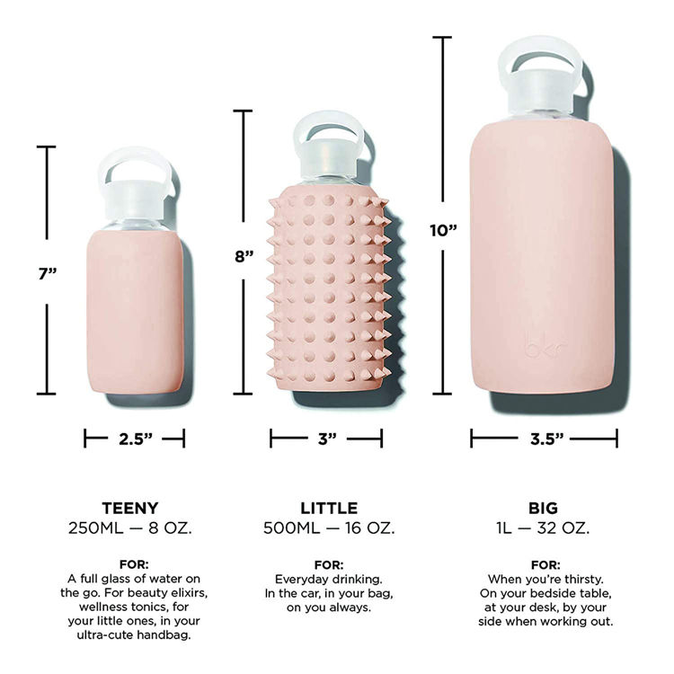 Wholesale Fabriquant Des Bouteilles En Verre 32 Oz 32Oz 1 Liter 1L Borosilicate Glass Water Bottle With Silicone Sleeve