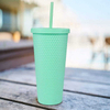 Coc Nhua Toptan Fincan Cups With Lid and Straw Wholesale Kids Color Tumblers Plastic Spill Proof Coffee Tumbler Dome and Straw