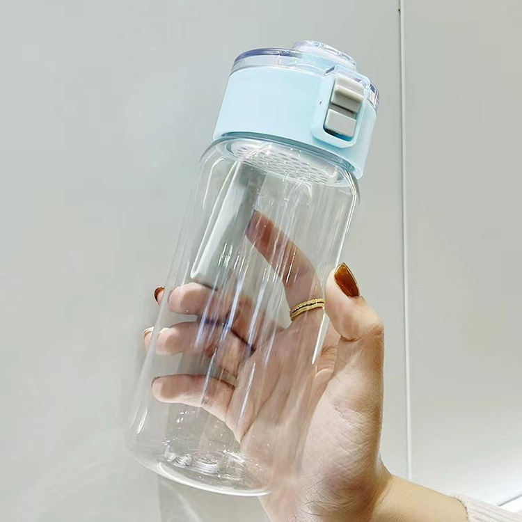 Botella De Agua De Plastico Portable Custom Bpa Free Plastic Tritan Sport Wide Mouth Water Bottle