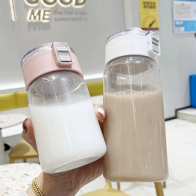 Botella De Agua De Plastico Portable Custom Bpa Free Plastic Tritan Sport Wide Mouth Water Bottle