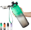 Custom Logo OEM Factory 32oz Water Bottle with Straw BPA Free Leakproof Plastic Bottle Dishwasher Safe Tritan Sports Bottle