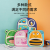Rpet Plastic Kids Eat Lunch Eat Dinner Plate with Plate Bowl Cup Fork and Spoon 5 Sets Eco-friendly Tableware