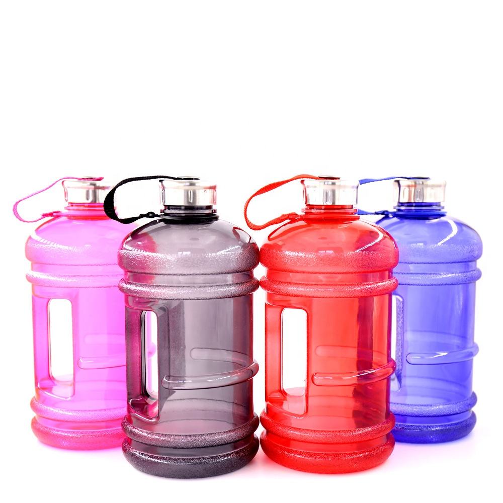 Large Capacity BPA Free Wide Mouth Large 1L 2L 3L 5L Clear Plastic Bottle Half Gallon Water Jug PETG GYM Water Bottle for Gym