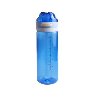 22Oz 750Ml Custom Daily Clear Transparent Plastic Gym Sports Water Bottle With Capacity Scale Straw Lid