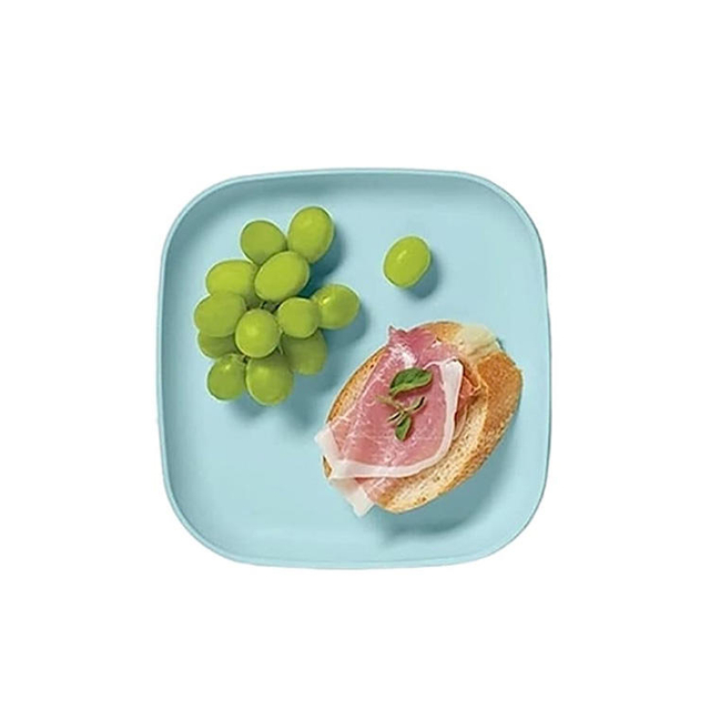 8.9Inch RPET Pratos De Palha De Trigo Square Wheat Straw Deep Dish Plate Fibre Plates