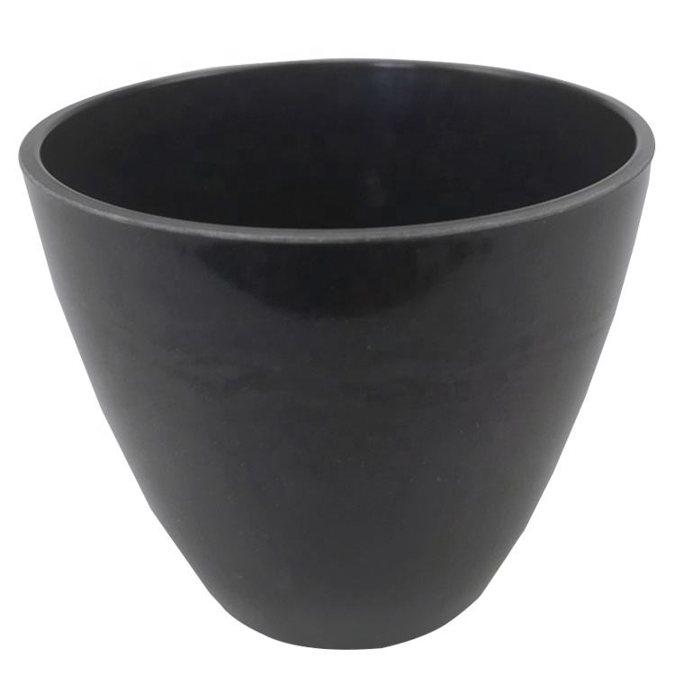 Eco-friendly Unbreakable Custom Printing Bamboo Fiber Flower Pot for Garden